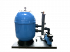 GFK Sandfilteranlage Atlantica Ø 620 mm mit BESGO - Stangenventil 5-Wege | Rückspülventil und BADU Alpha ECO Soft Pumpe