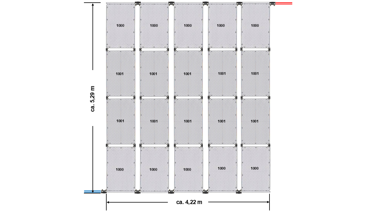 Poolheizung Solar OKU Absorber Set Art. Nr.: OKU-40