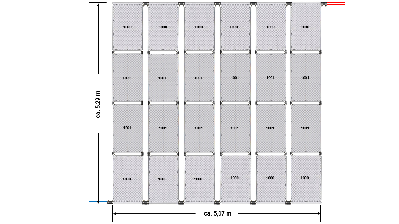 Poolheizung Solar OKU Absorber Set Art. Nr.: OKU-48