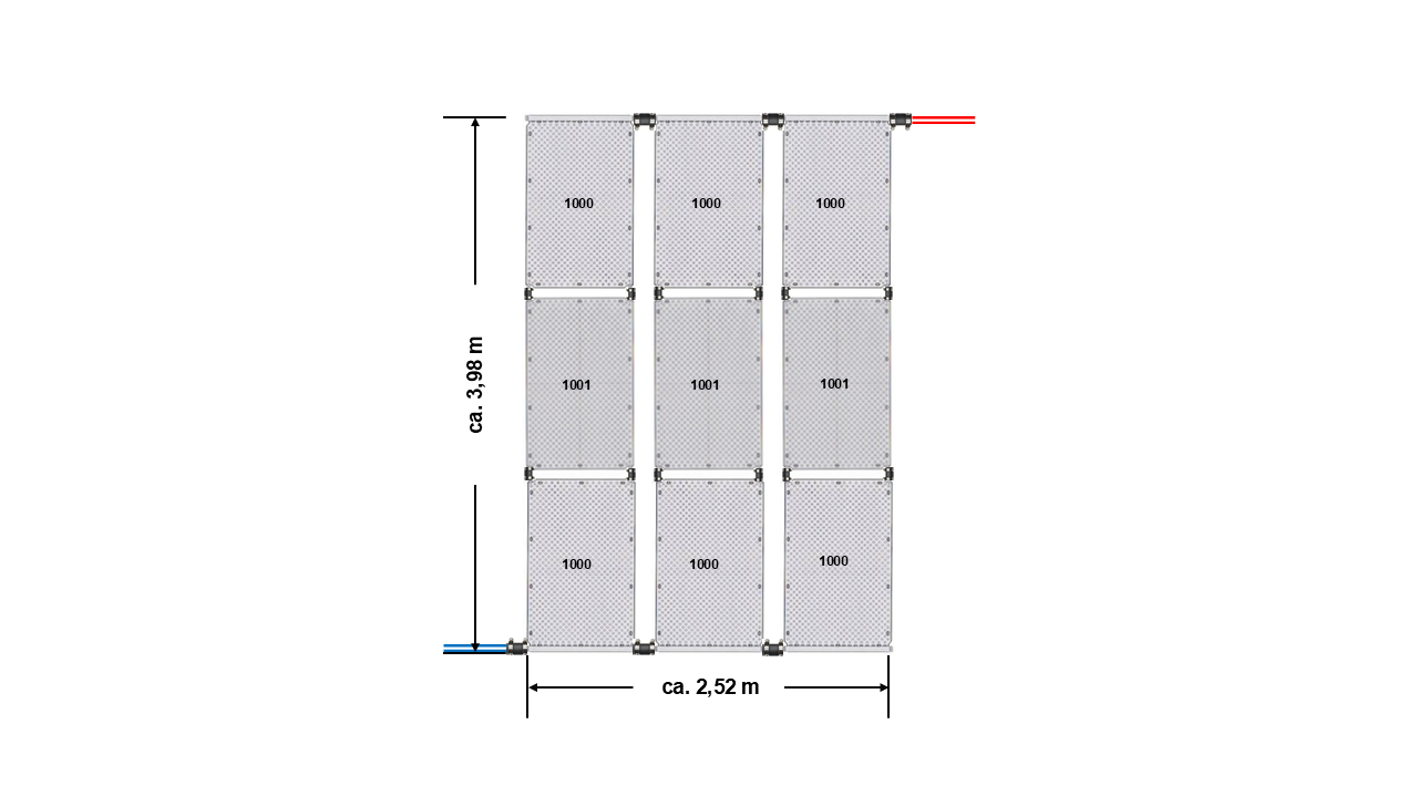 Poolheizung Solar OKU Absorber Set Art. Nr.: OKU-18