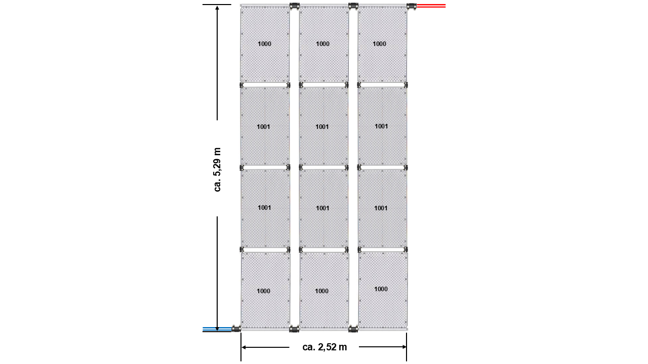 Poolheizung Solar OKU Absorber Set Art. Nr.: OKU-24